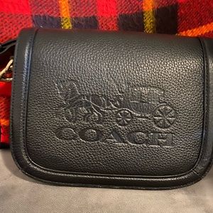 Coach Saddle Bag Horse & Carriage black